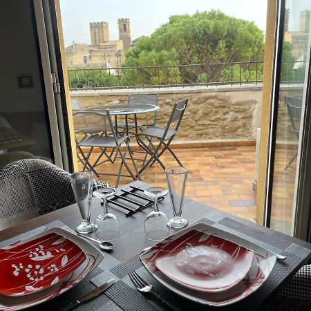 Appartement grande terrasse CLIM parking privé SMART TV netflix à Entraigues-sur-la-Sorgue Extérieur photo