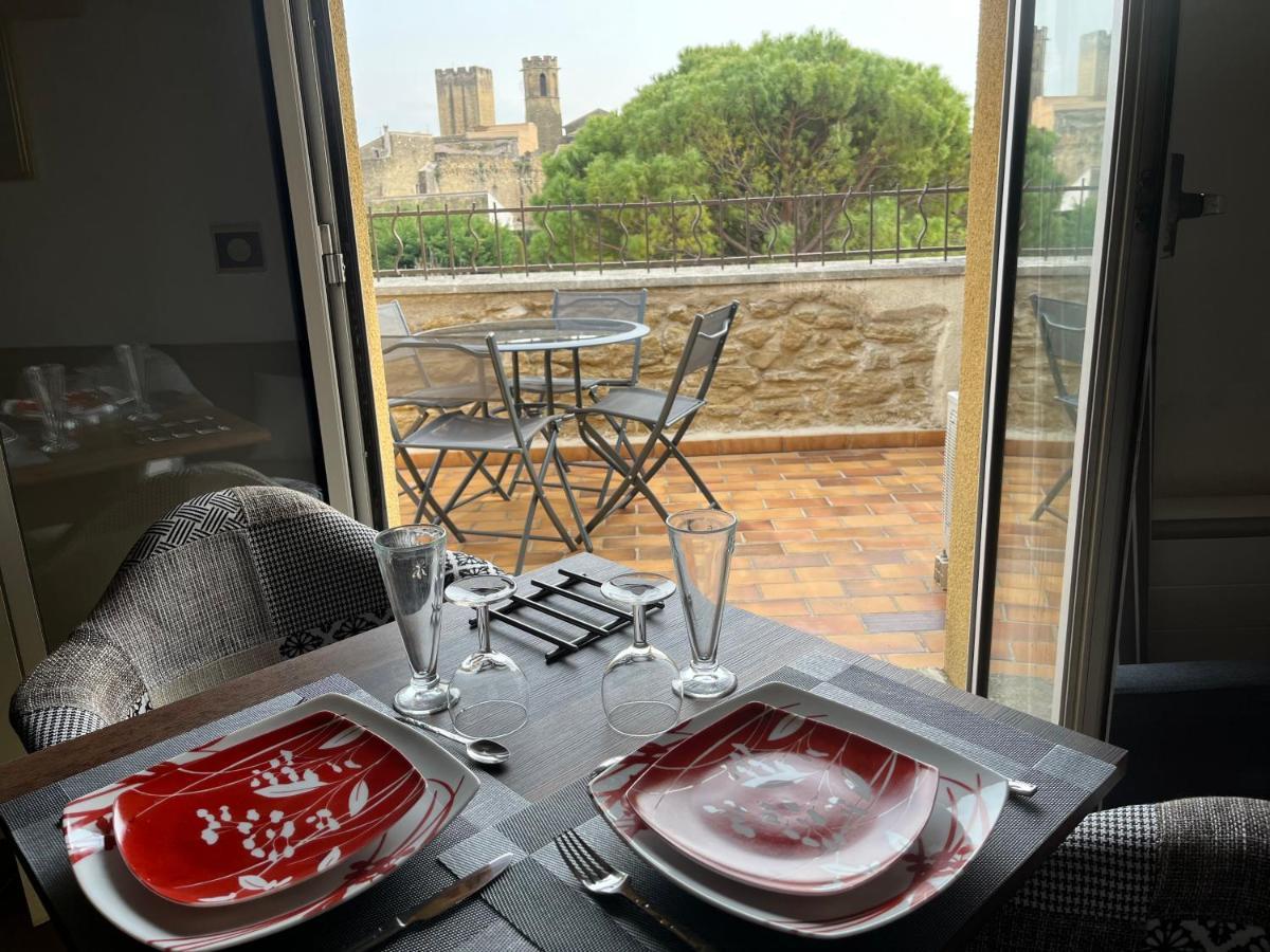 Appartement grande terrasse CLIM parking privé SMART TV netflix à Entraigues-sur-la-Sorgue Extérieur photo